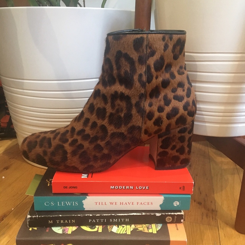 Zara Leopard Booties